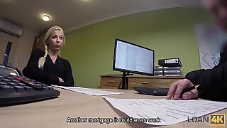 Lån 4k. sex audition utføres i lånekontor av rampete agent